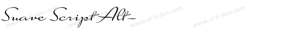 Suave Script Alt字体转换